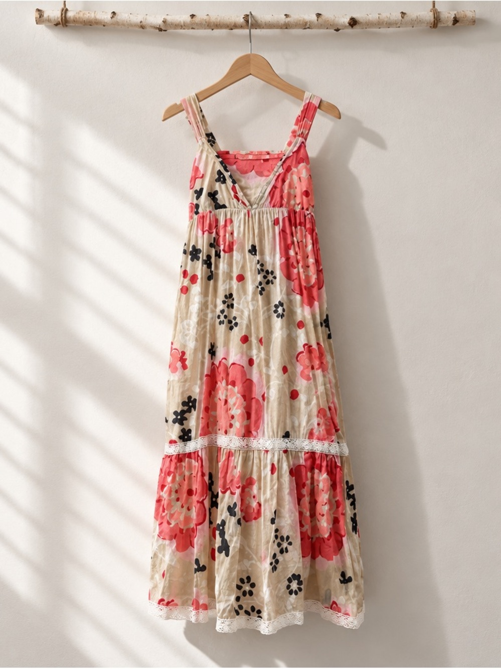 Old Navy Kids Floral V-Neck Midi Dress